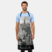 New York Empire State Personalize Schort (Gedragen)