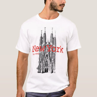 New York en Barcelona minzet T-shirt