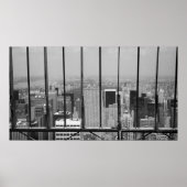 New York en Central Park Black & White Poster (Voorkant)