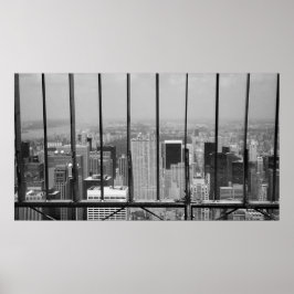 New York en Central Park Black & White Poster