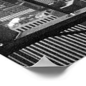 New York en Central Park Black & White Poster (Hoek)