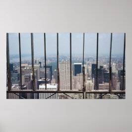 New York en Central Park van Empire State Bldg. Poster