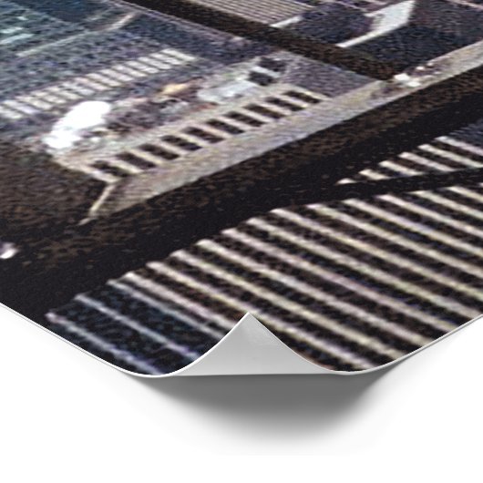 New York en Central Park van Empire State Bldg. Poster (Hoek)