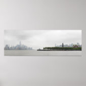 New York en New Jersey Skyline in de Fog Poster (Voorkant)