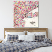 New York en omgeving Canvas Afdruk (Insitu (Slaapkamer))