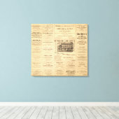 New York en Pennsylvania Oil Advertisements Canvas Afdruk (Insitu (Houten vloer))