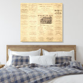 New York en Pennsylvania Oil Advertisements Canvas Afdruk (Insitu (Slaapkamer))