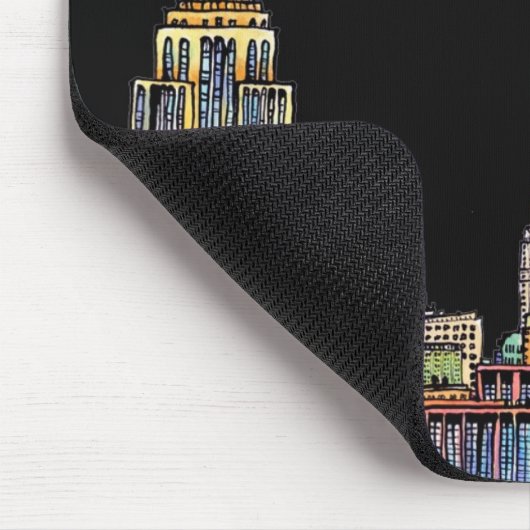 : New York Energy: Mousepad (zwart) Muismat (Hoek)
