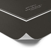 New York & Erie Railroad Org - Donker - Omtrek Poster (Hoek)