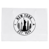 New York Est. 1624 New York City Lover Nyc Groot Cadeauzakje (Achterkant)