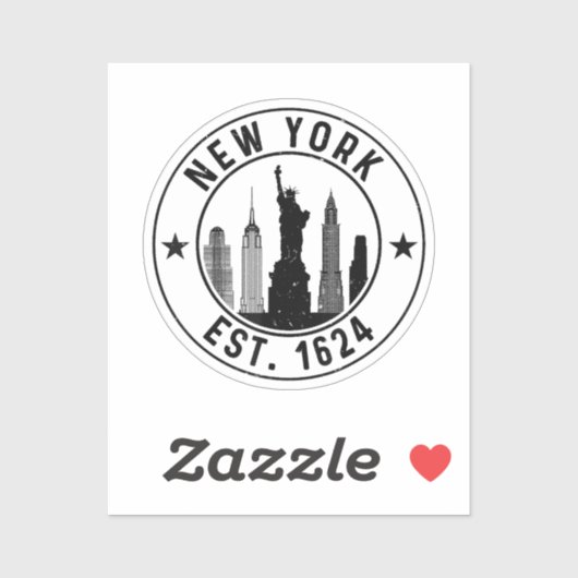 New York Est. 1624 New York City Lover Nyc Sticker (Vel)