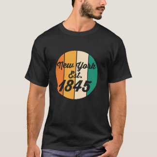 New York est 1845 Verenigde Staten T-shirt