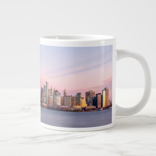 New York Evening Skyline Grote Koffiekop (Rechts)