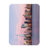 New York Evening Skyline Magneet (Verticaal)