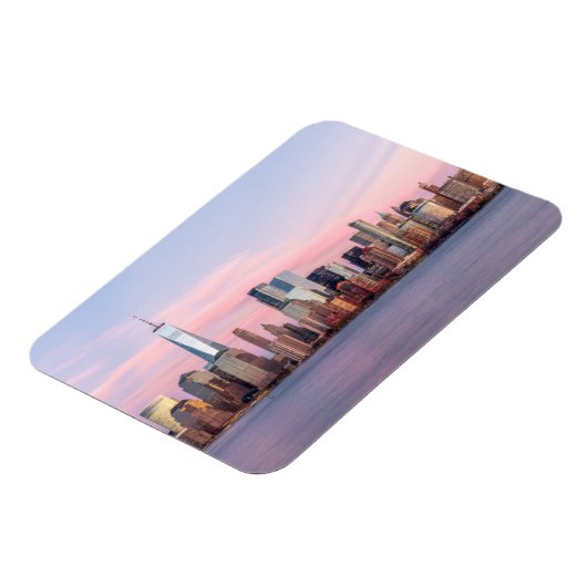 New York Evening Skyline Magneet (Linkerzijde)