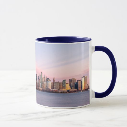 New York Evening Skyline Mok (Rechts)