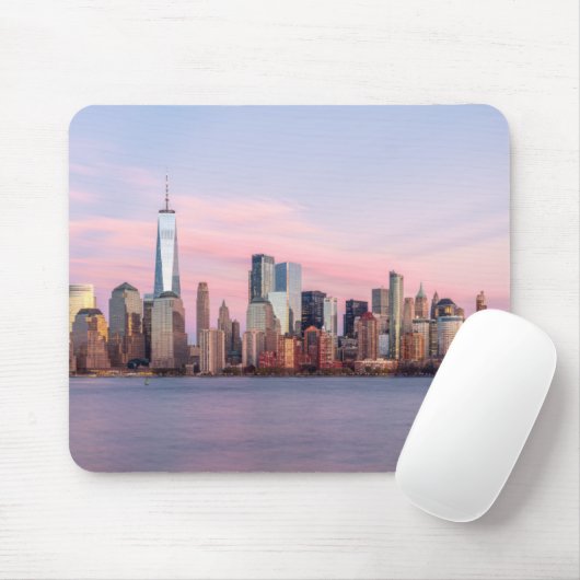 New York Evening Skyline Muismat (Met muis)