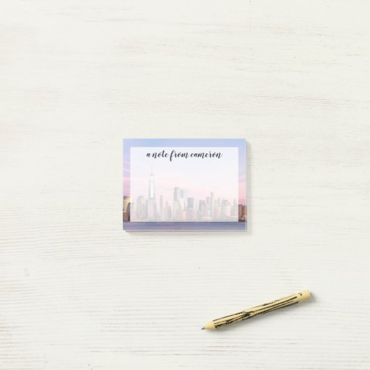 New York Evening Skyline Post-it® Notes (Op bureau)