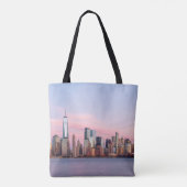 New York Evening Skyline Tote Bag (Achterkant)