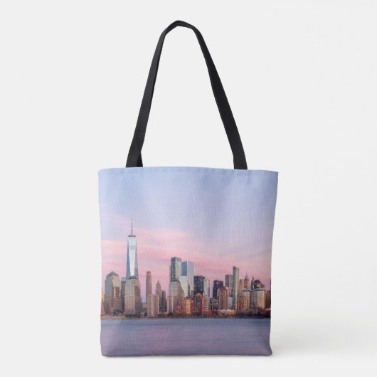 New York Evening Skyline Tote Bag (Achterkant)