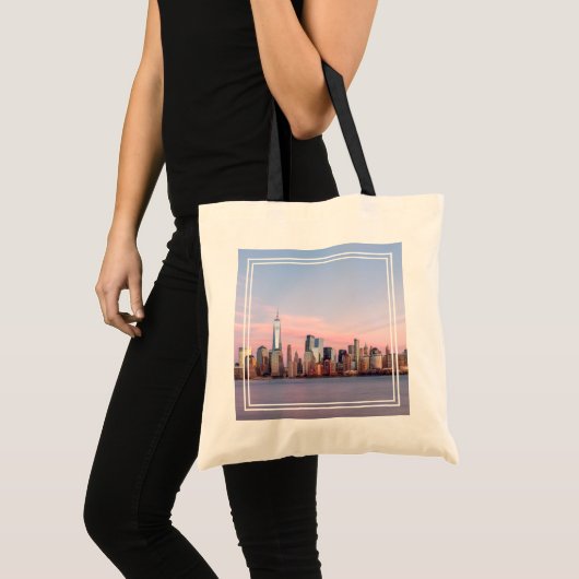 New York Evening Skyline Tote Bag (Voorkant (product))