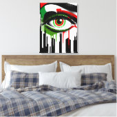 New York “Eye Italiaans” beeld  Canvas Afdruk (Insitu (Slaapkamer))