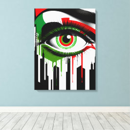 New York “Eye Italiaans” beeld Canvas Afdruk