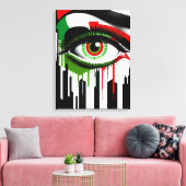 New York “Eye Italiaans” beeld  Canvas Afdruk (Insitu (Woonkamer))
