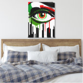 New York "Eye Talian" afbeelding Canvas Afdruk (Insitu (Slaapkamer))