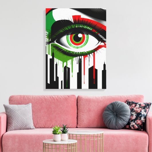 New York "Eye Talian" afbeelding Canvas Afdruk (Insitu (Woonkamer))