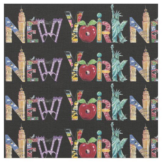 New York Fabric Stof (Close Up)
