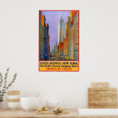 New York Fifth Avenue Shopping Street Poster (Keuken)