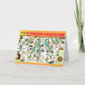 New York Finger Lakes Kaart (Voorkant)