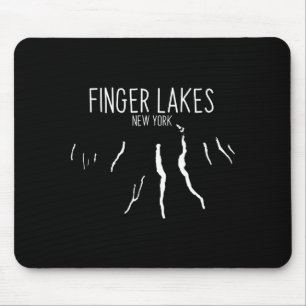 New York Finger Lakes Kaartontwerp _1 Muismat
