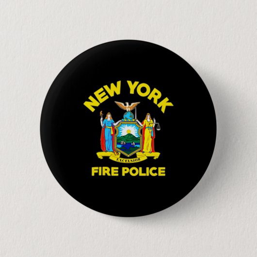 New York Fire Lice Department Firefighters Ronde Button 5,7 Cm (Voorkant)