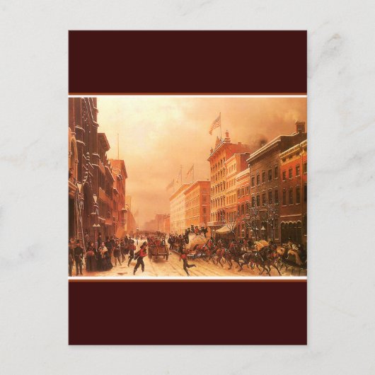  New York Firemen Briefkaart (Voorkant)