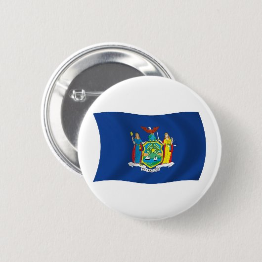 New York Flag Button (Voorkant /achterkant)