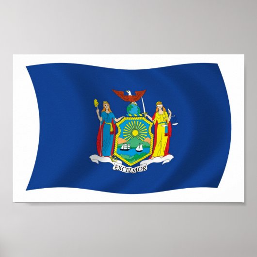 New York Flag Poster Print (Voorkant)