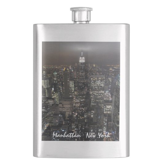New York Flask Custom Empire State NYC Drink Flask Flacon (Voorkant)