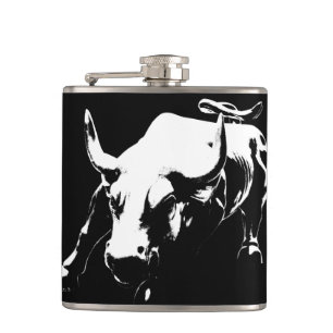 New York Flasks NYC Souvenir Bull Statue Heupfles