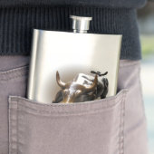 New York Flasks NYC Souvenir Bull Statue Heupfles (Voorbeeld)