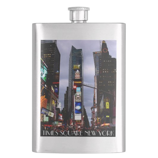 New York Flasks NYC Times Square Souvenir Flask Flacon (Voorkant)