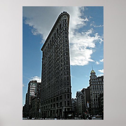 New York Flatiron Building Poster Print (Voorkant)