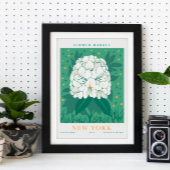 New York Flower Market Botanisch Poster