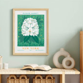 New York Flower Market Botanisch Poster