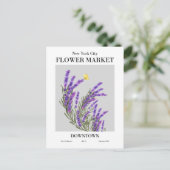 New York Flower Market, Briefkaart in het centrum (Staand voorkant)