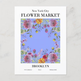 New York Flower Market, Briefkaart van Brooklyn