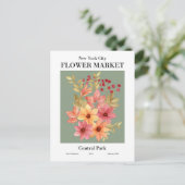 New York Flower Market, Central Park Briefkaart (Staand voorkant)