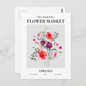 New York Flower Market, Chelsea Briefkaart (Voorkant / Achterkant)