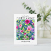 New York Flower Market, Chinatown Briefkaart (Staand voorkant)